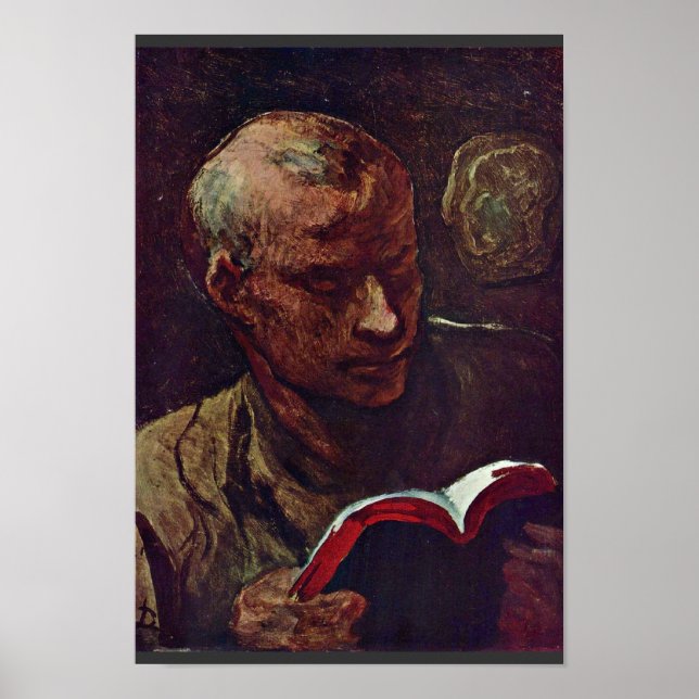 Póster El Lector De Daumier Honoré (Frente)