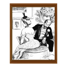 El Leering del Hombre del Corset Lady de Mediados 