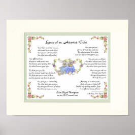 Póster El legado de una caligrafía infantil adoptada de c