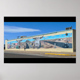 Póster "El legendario mural de la carretera, Ruta 66, Tuc