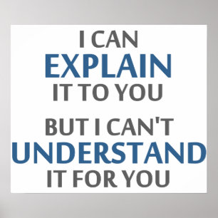 Póster El lema del ingeniero no puede entenderlo