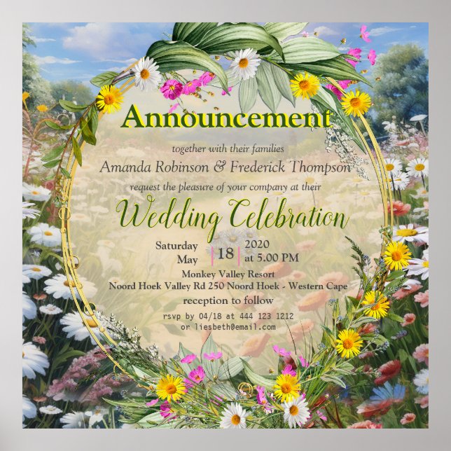 Póster El lenguaje de las flores (Frente)