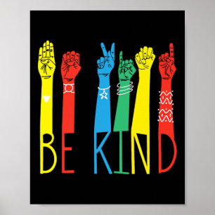 Póster El lenguaje de Rótulo de buena mano rompe la conci