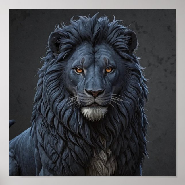 Póster El león azul (Frente)