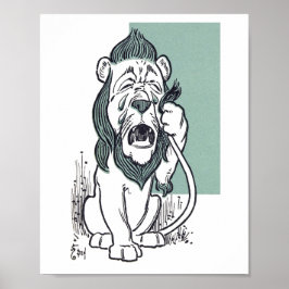 Póster El León Cobarde de El maravilloso mago de Oz
