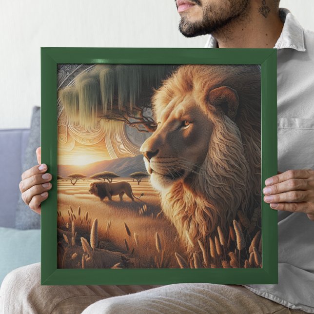 Póster El León Majestuoso Que Rodea Con Awe (Subido por el creador)