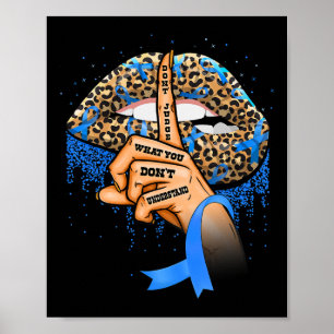 Póster El leopardo de la conciencia sobre la diabetes lev