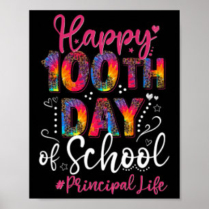 Póster El leopardo de las tintas feliz 100° día de clases