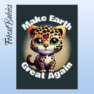 Póster El leopardo lindo vuelve a hacer grande a la tierr