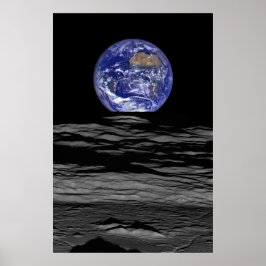 Póster El levantamiento de la Tierra desde la Luna