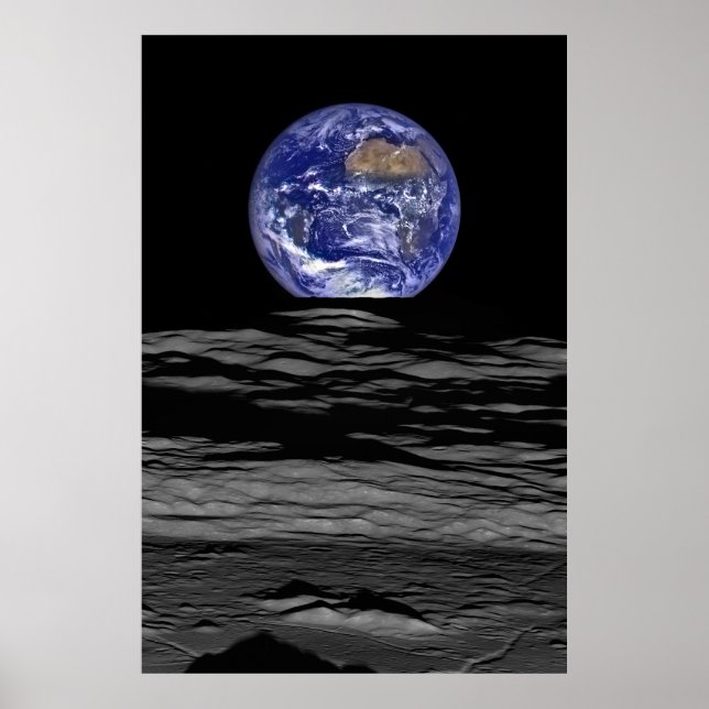 Póster El levantamiento de la Tierra desde la Luna (Frente)