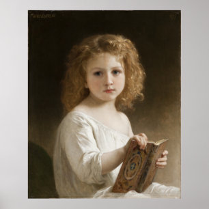 Póster El libro de historias - William Bouguereau