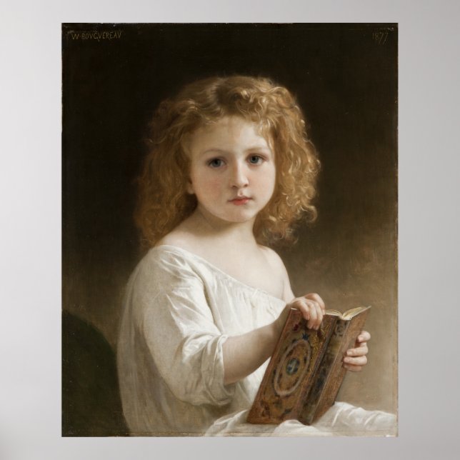 Póster El libro de historias - William Bouguereau (Frente)