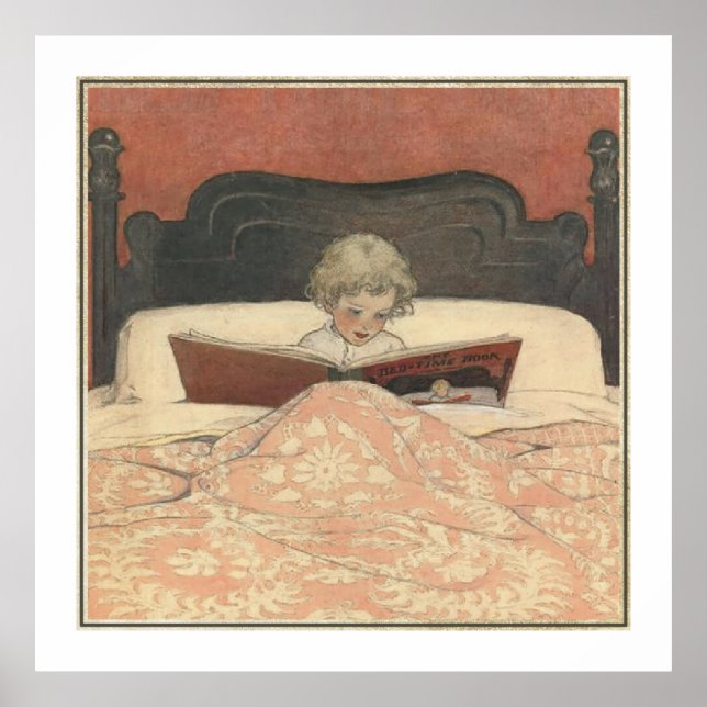 Póster El libro de la cama de Jessie Willcox Smith (Frente)