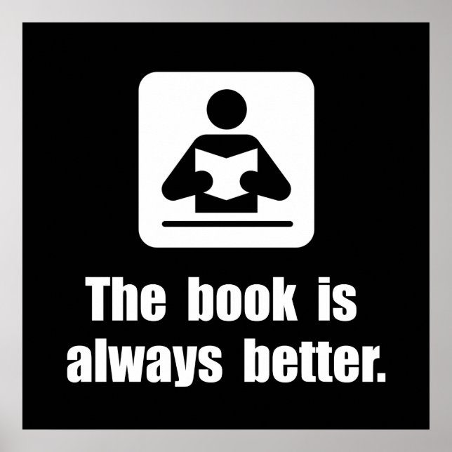 Póster El libro es mejor (Frente)