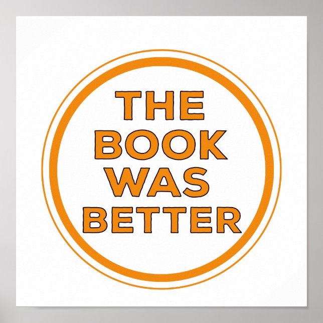 Póster El libro fue mejor (Frente)