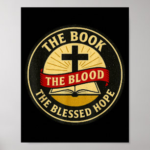Póster El Libro, Sangre Y Esperanza Bendita, Kjv