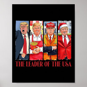 Póster El Líder Del Día De Inauguración De Trump En Estad