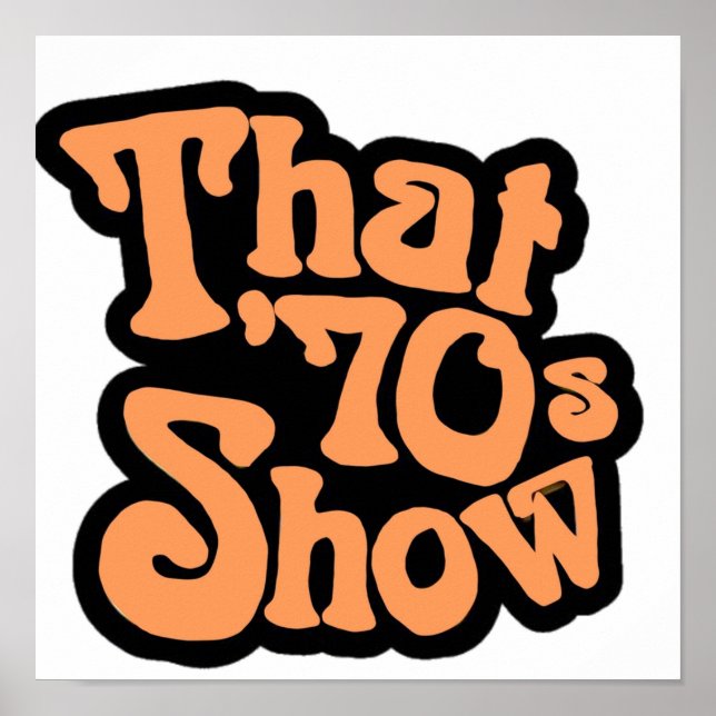 Póster El logo del show de los años 70 (Frente)