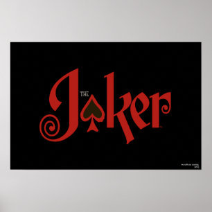 Póster El logotipo de la tarjeta de juego del Joker