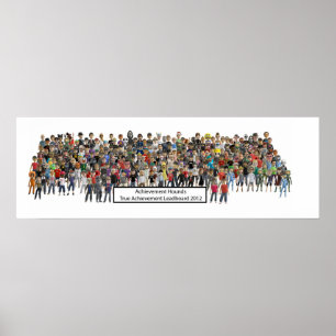 Póster El logro persigue el poster 2012 del Leaderboard