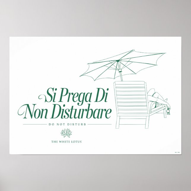 Póster El Lotus Blanco No Perturba (Frente)