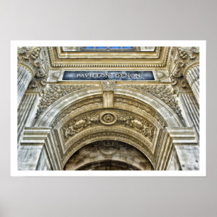 Póster El Louvre, la arteria de Pavillon Denon, París