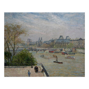 Póster El Louvre, la primavera de Camille Pissarro