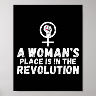 Póster El Lugar De Las Mujeres Está En La Revolución Fem