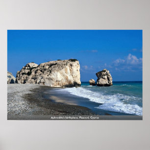 Póster El lugar de nacimiento del Aphrodite, Pissouri,