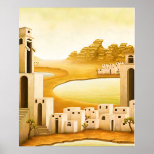 Póster "El lugar" - Pintura del Medio Oriente/Oriente del
