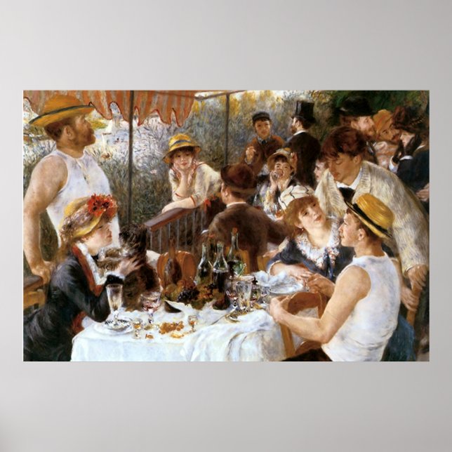 Póster El ‘Luncheon of the Boating Fiesta’ de Renoir (Frente)