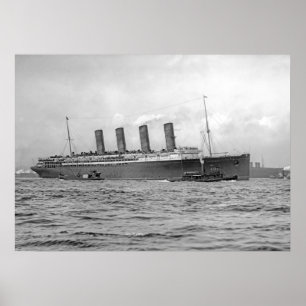 Póster El Lusitania sale Nueva York