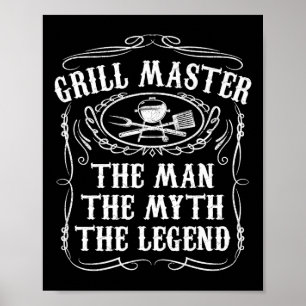 Póster El Maestro Grill El Hombre La Leyenda Del Mito Gra