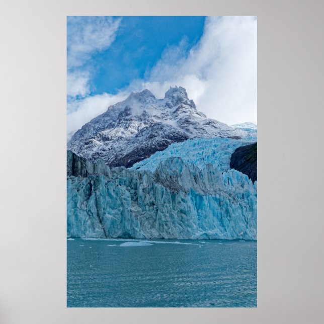 Póster El magnífico glaciar Spegazzini en Patagonia (Frente)