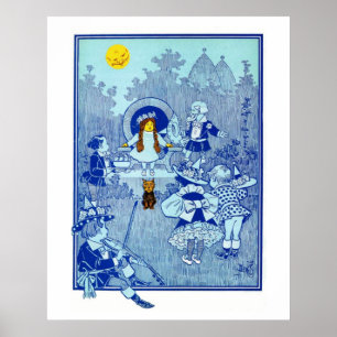 Póster El mago de Oz, Dorothy conoce a los Munchkins