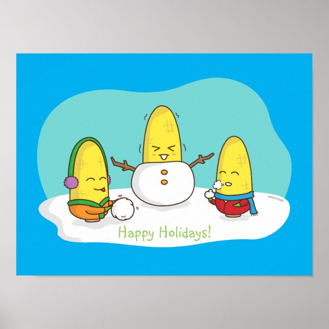 Póster El maíz de los Navidades entretenidos crea un homb (Frente)