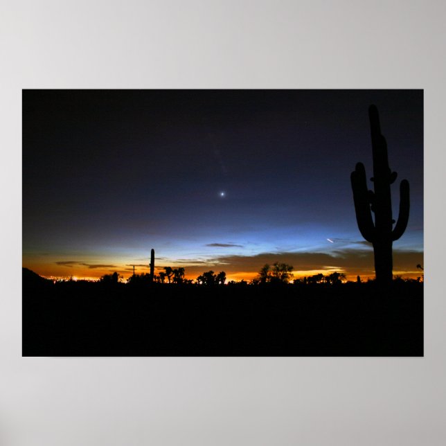 Póster El majestuoso desierto se va a dormir (Frente)