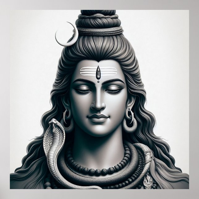 Póster El majestuoso Shiva - El eterno Yogi (Frente)