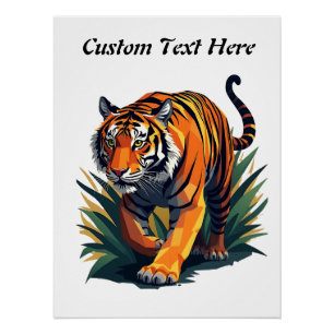 Póster El majestuoso tigre siberiano: el rey del salvaje