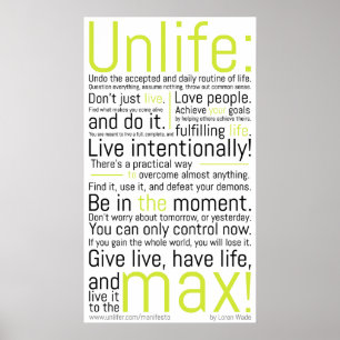 Póster El manifiesto de Unlifer