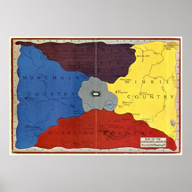 Póster El mapa de Australia (Frente)