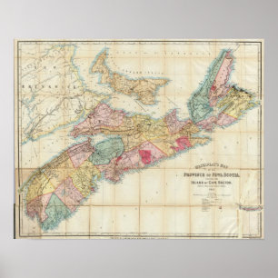 Póster El mapa de Mackinlay de la provincia de Nueva