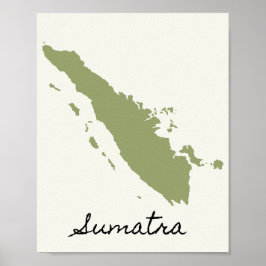 Póster El mapa de Sumatra