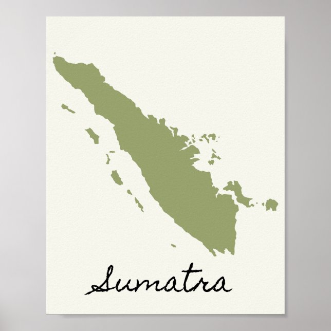 Póster El mapa de Sumatra (Frente)