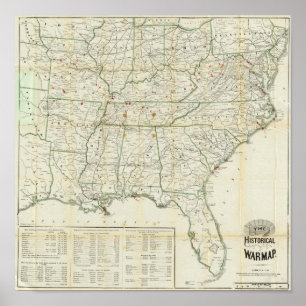 Póster El mapa histórico de la guerra