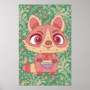Póster El mapache feliz