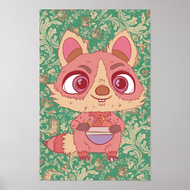 Póster El mapache feliz (Frente)