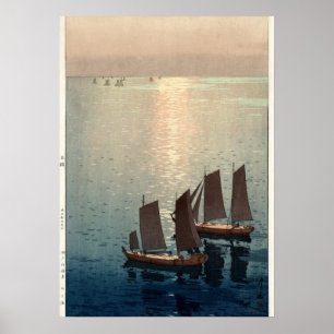 Póster El Mar Brillante de Hiroshi Yoshida