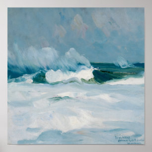 Póster El mar   Charles Herbert Woodbury - Impresionismo